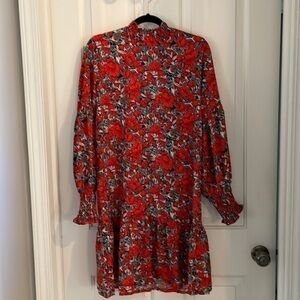 Floral print dress, size large
